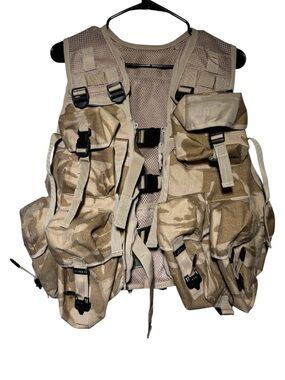 British Army Desert DPM Assault Vest Iraq War / Afghan War / Airsoft Paintball